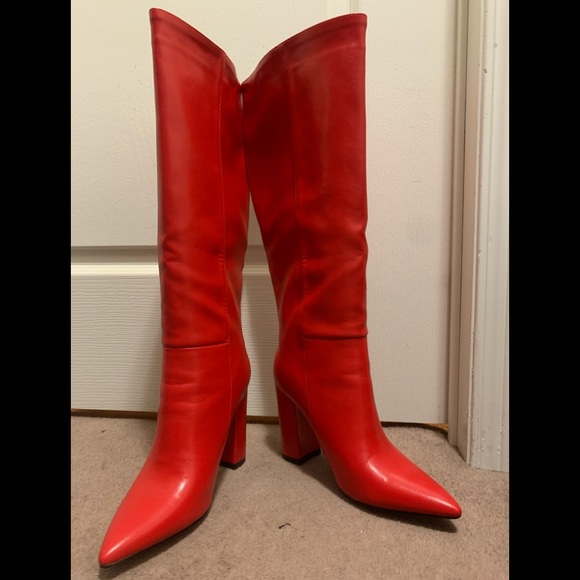 NEW CRANBERRY CROC KNEE HIGH BOOTS - Picture 14 of 16